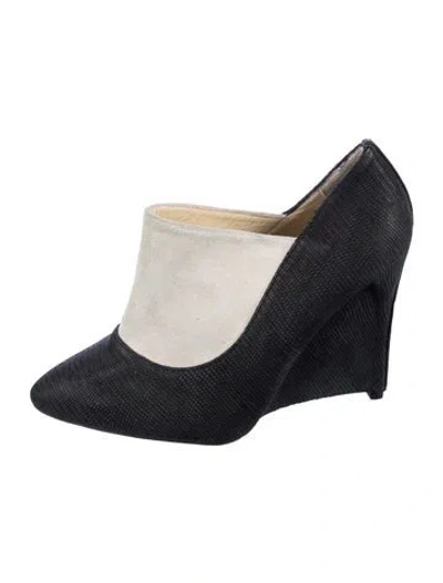 Pre-owned Neil Barrett Leather Mules In Blue
