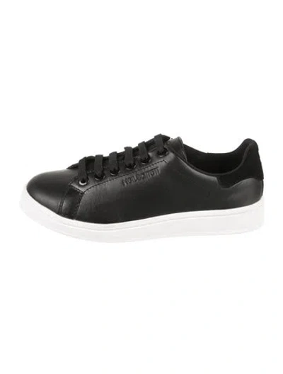 Pre-owned Neil Barrett Leather Sneakers In Black