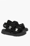 Neil Barrett Li-ning Solid Color Double Buckle Sandals With Socks
