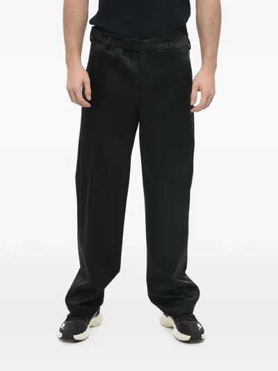 Neil Barrett Liam Satin Trousers In Black