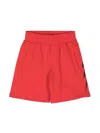 Neil Barrett Lightening-print Shorts In 红色