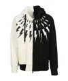 Neil Barrett Lightning Print Leisure Jacket In Black