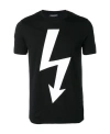 Neil Barrett Lightning Printed T-shirt In Black