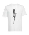 Neil Barrett Lightning Printed T-shirt In White