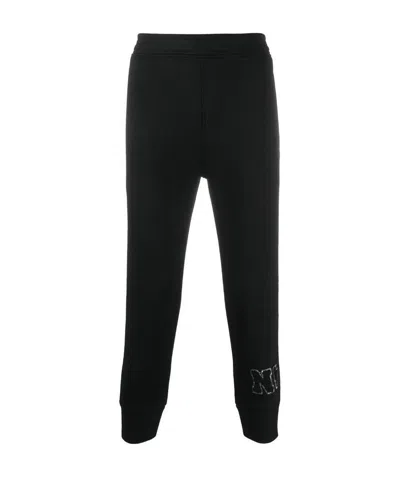 Neil Barrett Logo Decal Sweatpants In Black