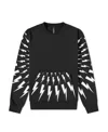 Neil Barrett Logo Logo Hoodie In Black
