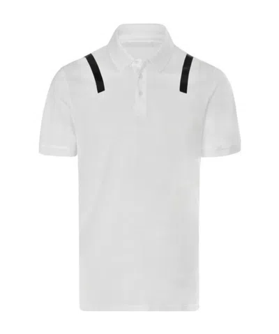 Neil Barrett Logo Polo Shirt In White