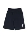 Neil Barrett Logo-print Shorts In Blue