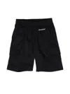 Neil Barrett Logo-print Stretch-cotton Track Shorts In Blue