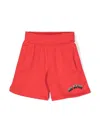 Neil Barrett Logo-print Track Shorts In Red