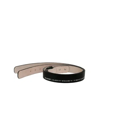 Neil Barrett Logo Detailed Belt In Black