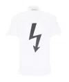 Neil Barrett Logo Shirt In White