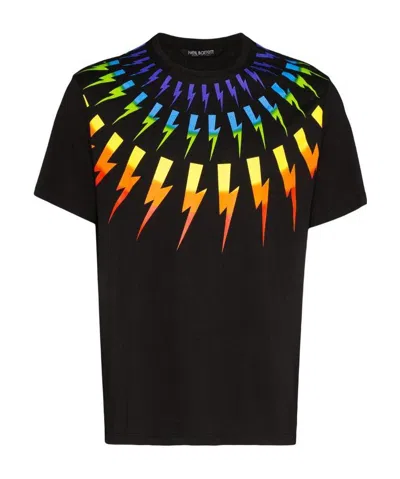 Neil Barrett Logo T-shirt In Black