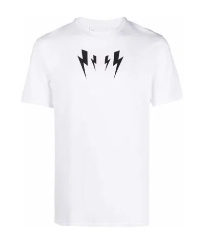 Neil Barrett Logo T-shirt In White