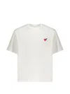 Neil Barrett Lightning Heart Pattern T-shirt In White