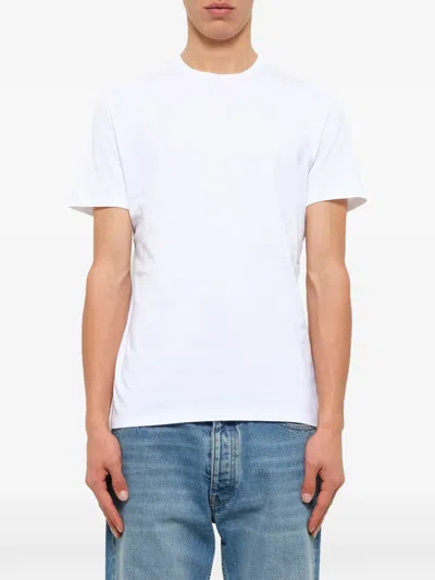 Neil Barrett Logo-print Crew-neck T-shirt In White
