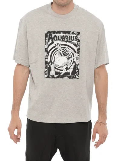Neil Barrett Logo-print T-shirt In Gray