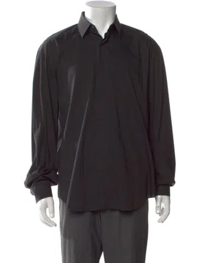 Pre-owned Neil Barrett Long Sleeve Dress Shirt In Black