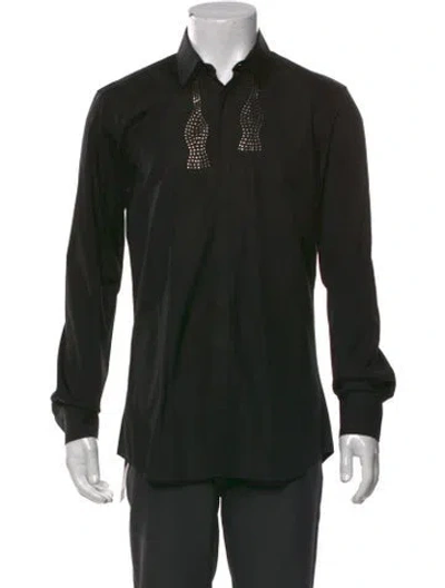 Pre-owned Neil Barrett Long Sleeve Dress Shirt In Black