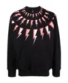 Neil Barrett Thunderbolt-print Sweatshirt In Black