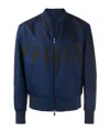 Neil Barrett Long-sleeved Zipper Casual Jacket In Blue