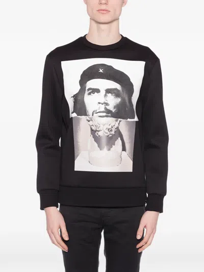Neil Barrett Long-sleeve Printed Sweatshirt In Black