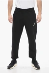 Neil Barrett Loose Fit Cotton Blend Joggers With Ankle Zip