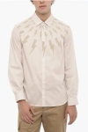 Neil Barrett Loose Fit Fairisle Thunderbolt Shirt