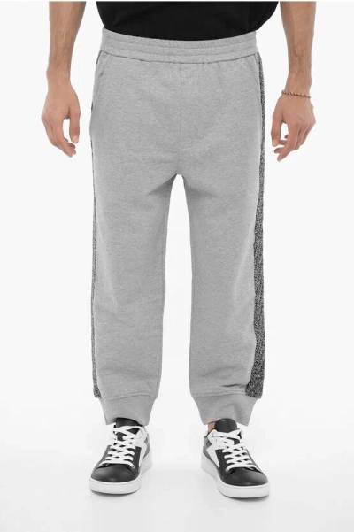 NEIL BARRETT LOOSE FIT JOGGERS WITH WOOL SIDE BANDS