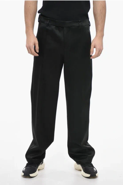 Neil Barrett Loose Fit Liam Satin Pants In Black