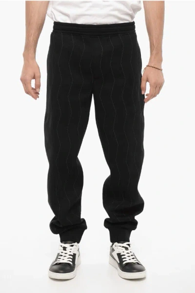 Neil Barrett Low-rise Loose Fit Casual Pants In Black