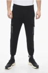 Neil Barrett Low-rise Neoprene Cargo Sweatpants With Cuffs