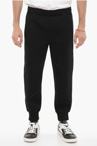 Neil Barrett Low-rise Skinny Fit Piping Joggers In Black