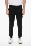 Neil Barrett Low-rise Viscose Blend Pants With Elastic Waistband