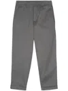 Neil Barrett Regular Fit Slim Fit Pants With Belt Loops In Grey
