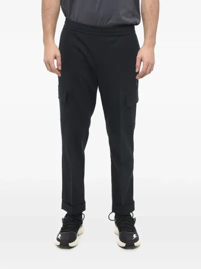 Neil Barrett Low-rise Tailored Trousers In Black