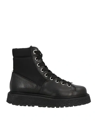 Neil Barrett Man Ankle Boots Black Size 8 Leather
