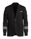 Neil Barrett Man Blazer Black Size 40 Viscose, Polyester, Polyamide, Elastane In Black