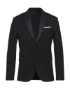Neil Barrett Man Blazer Black Size 42 Acrylic, Virgin Wool, Polyamide, Elastane In Black