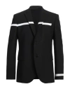 Neil Barrett Slim Fit 2-button Blazer With Contrasting Details In Black