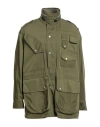Neil Barrett Man Jacket Khaki Size M Polyester In Green