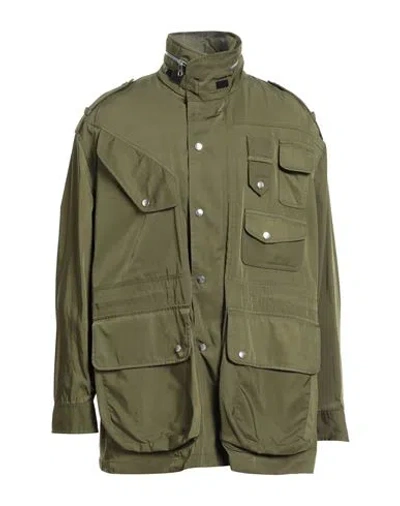 Neil Barrett Man Jacket Khaki Size M Polyester In Green