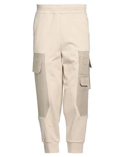 Neil Barrett Cargo Hybrid Workwear Joggers With Elastic Waistband In Beige