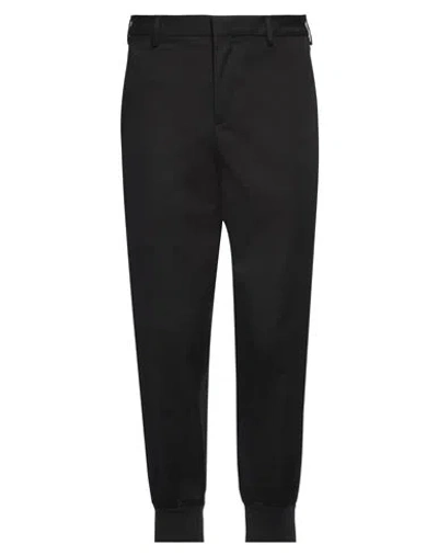 Neil Barrett Man Pants Black Size 30 Cotton, Elastane