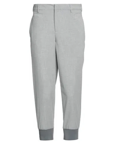 Neil Barrett Rib Mouth Slim Casual Pants In Gray