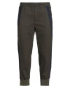 Neil Barrett Man Pants Military Green Size 32 Polyester, Virgin Wool, Elastane In Black