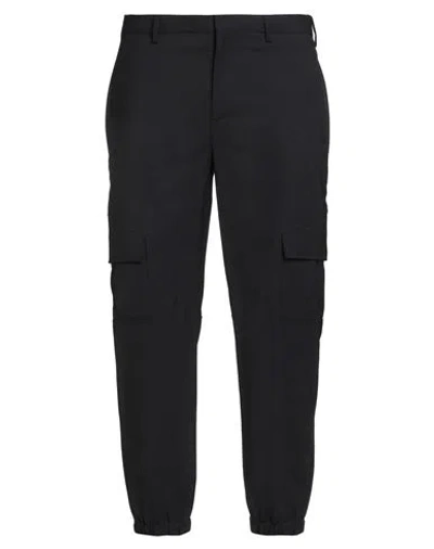 Neil Barrett Man Pants Navy Size 32 Polyester, Virgin Wool, Elastane In Blue