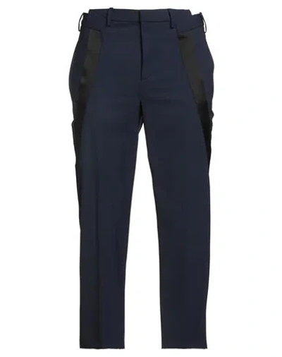 Neil Barrett Man Pants Navy Size 34 Polyester, Virgin Wool, Elastane In Blue