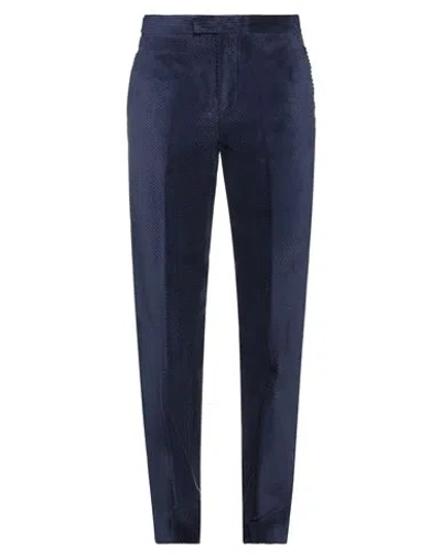 Neil Barrett Man Pants Navy Blue Size 38 Cotton