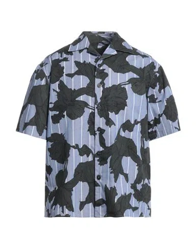 NEIL BARRETT NEIL BARRETT MAN SHIRT BLUE SIZE M COTTON